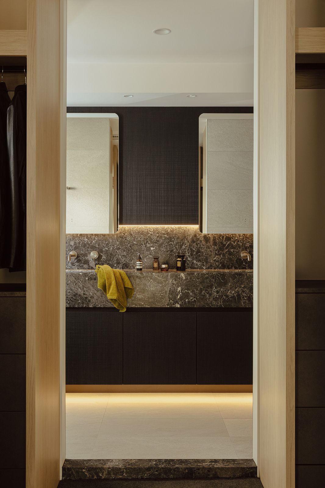 Shore Court ensuite — the finished room